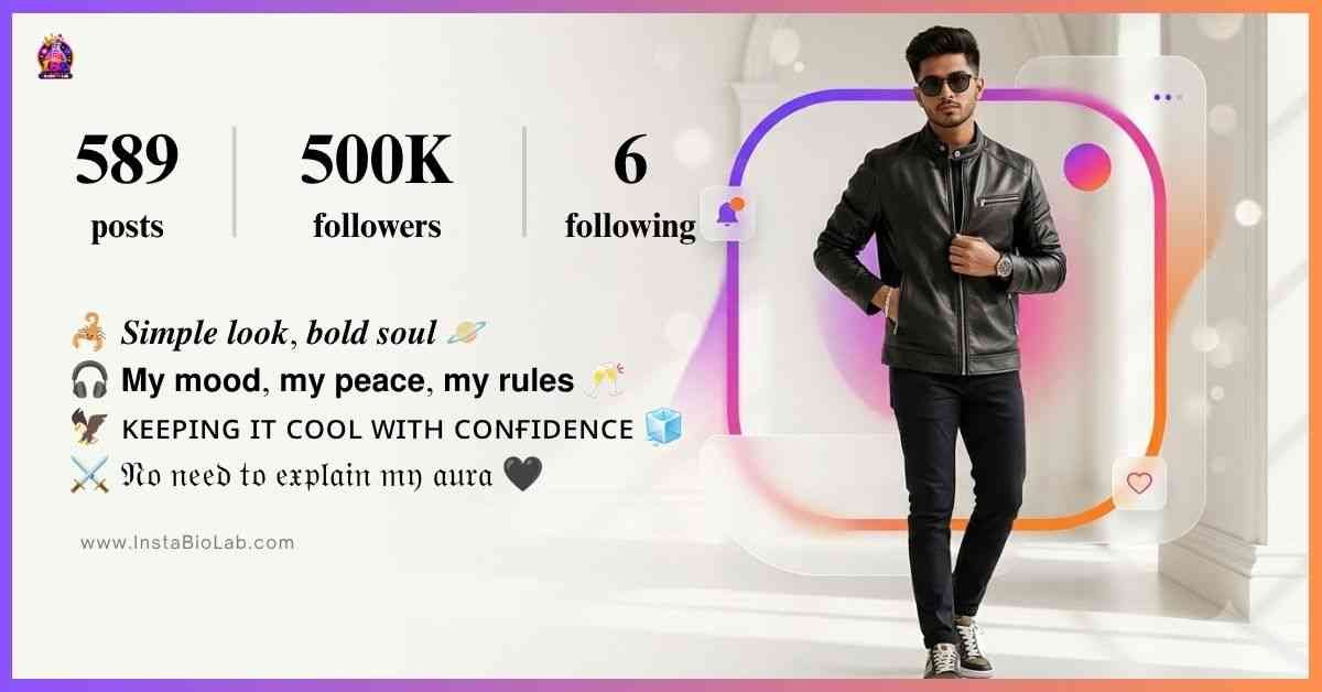 Attitude Bio For Instagram For Boy​