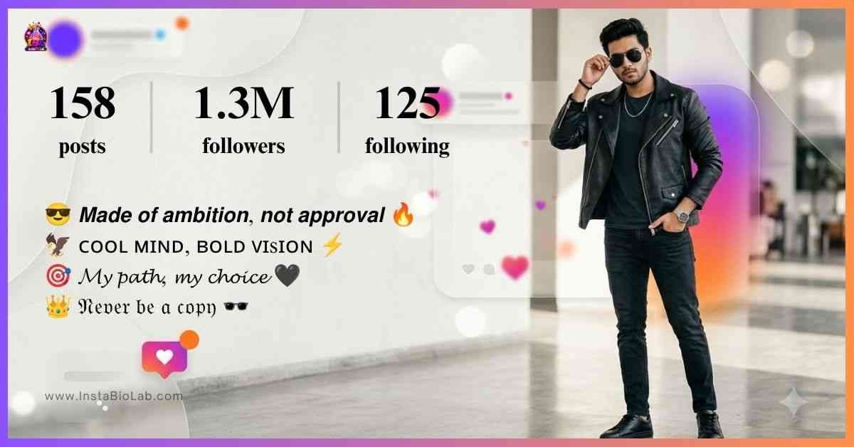 Best Bio For Instagram For Boys Attitude