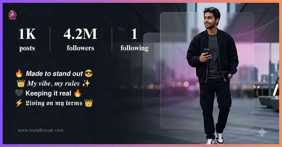 Best Bio For Instagram For Boys​