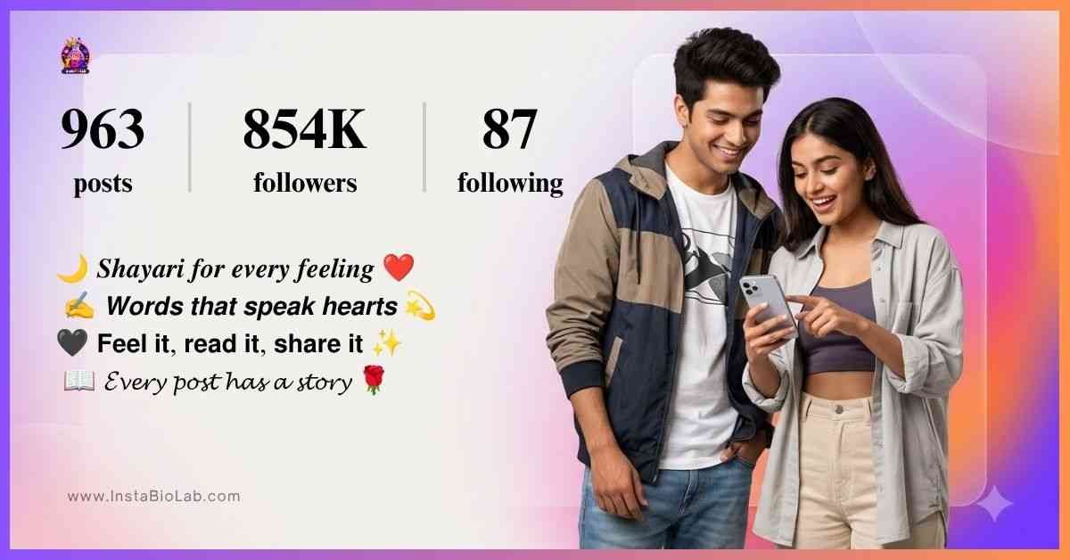 Best Bio For Shayari Page On Instagram​