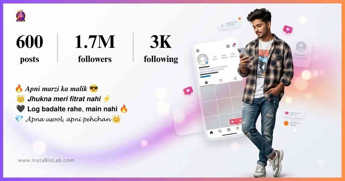 Bio For Instagram For Boy Attitude In Hindi​