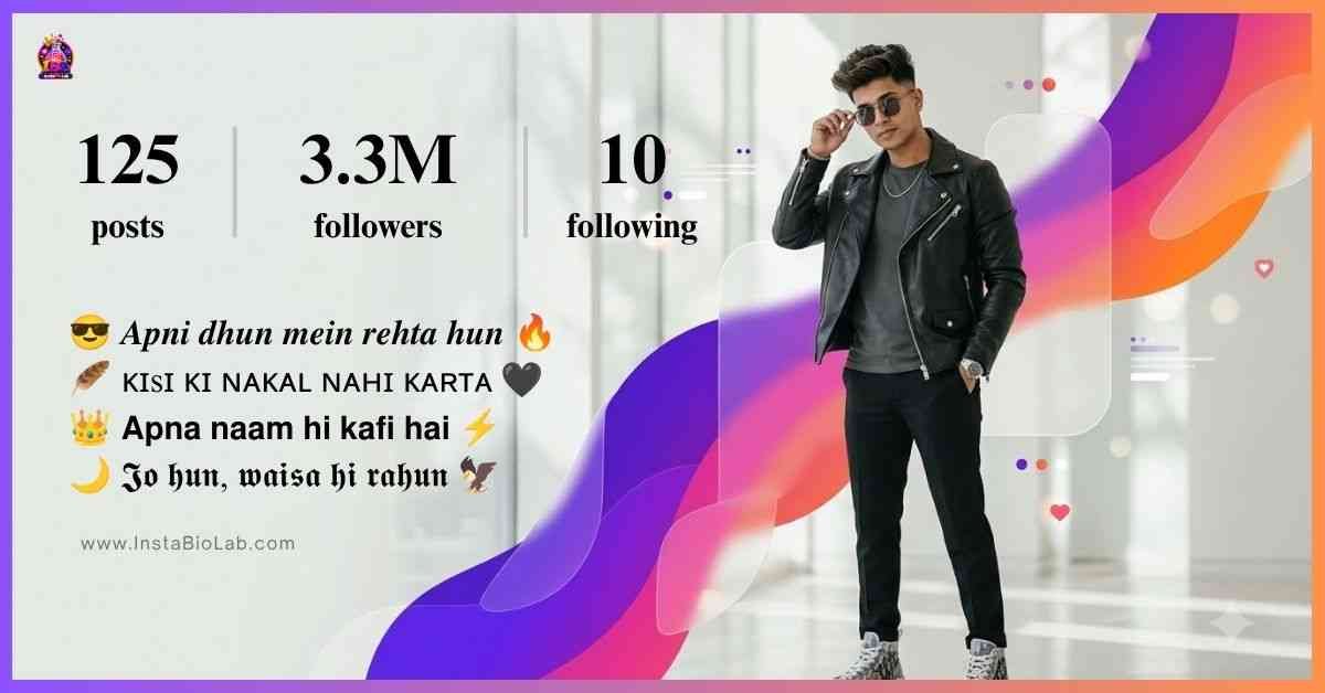 Bio For Instagram For Boy Attitude In Hindi​
