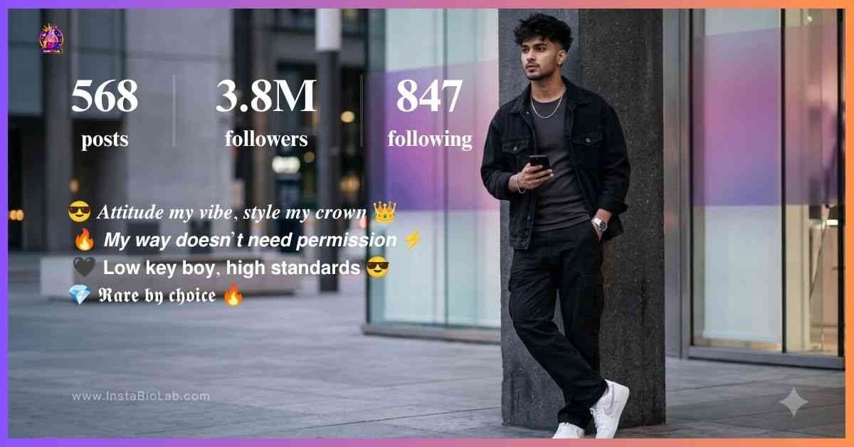 Bio For Instagram For Boy Attitude​