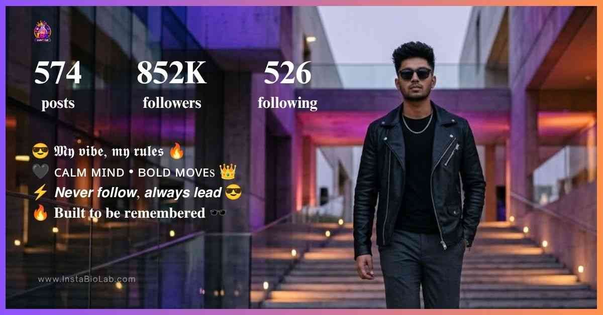 Bio For Instagram For Boy Attitude​