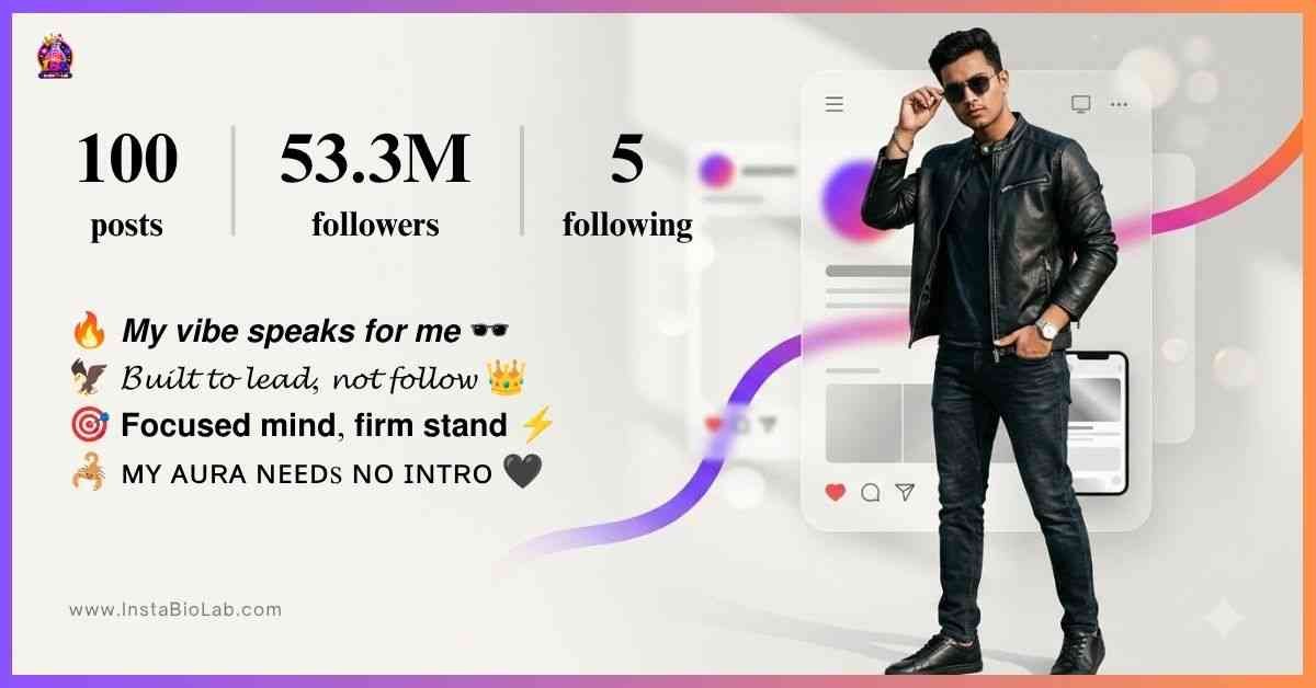 Boy Attitude Bio For Instagram​