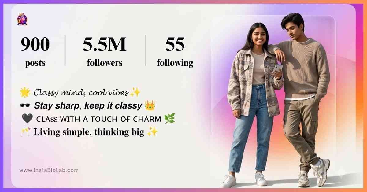 Classy Instagram Bio For Men​