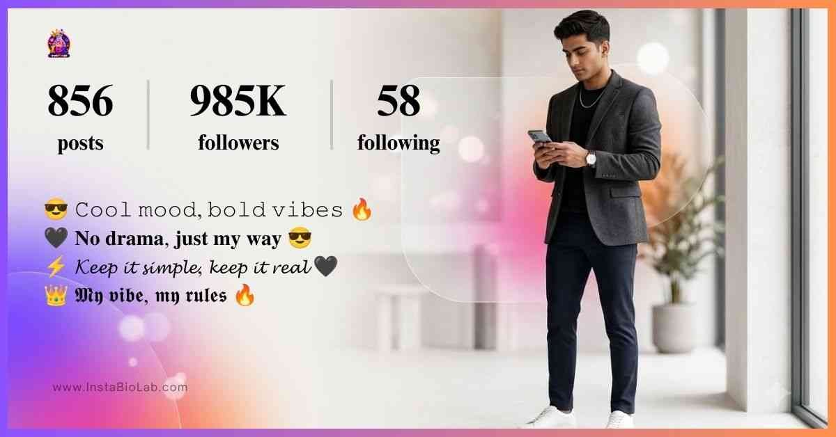 Cool Instagram Bio For Boys