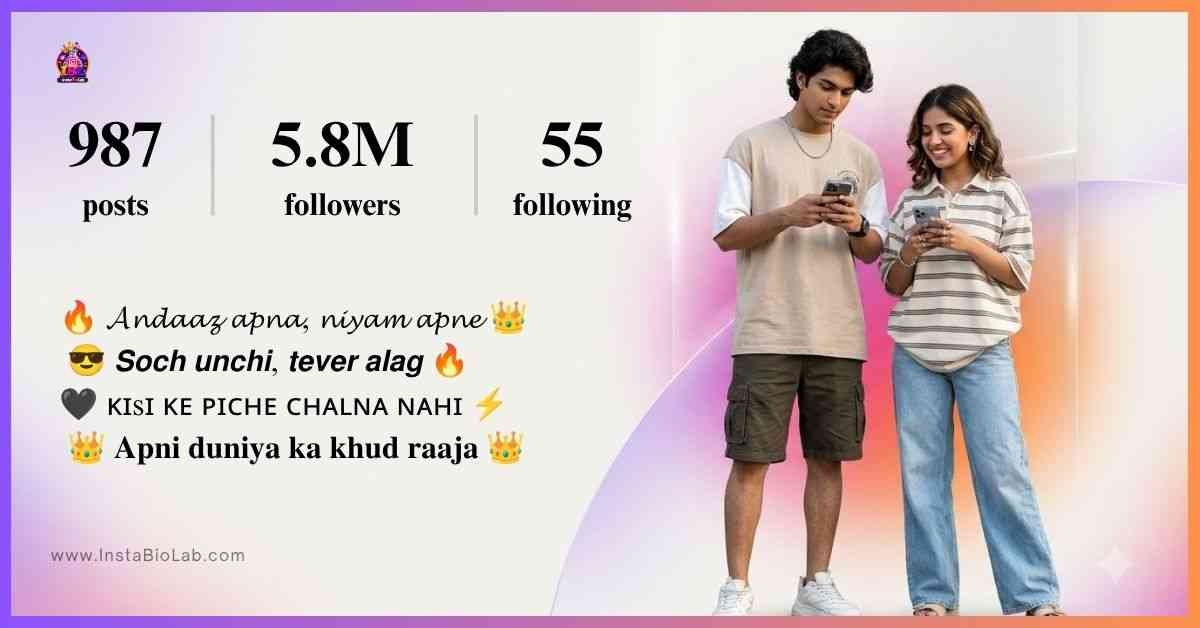 Hindi Attitude Bio For Instagram​