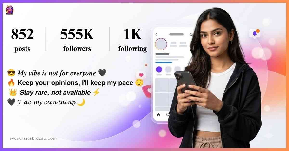 Instagram Attitude Bio