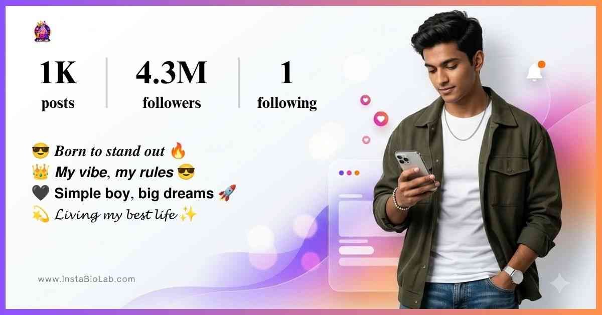 Instagram Best Bio For Boys