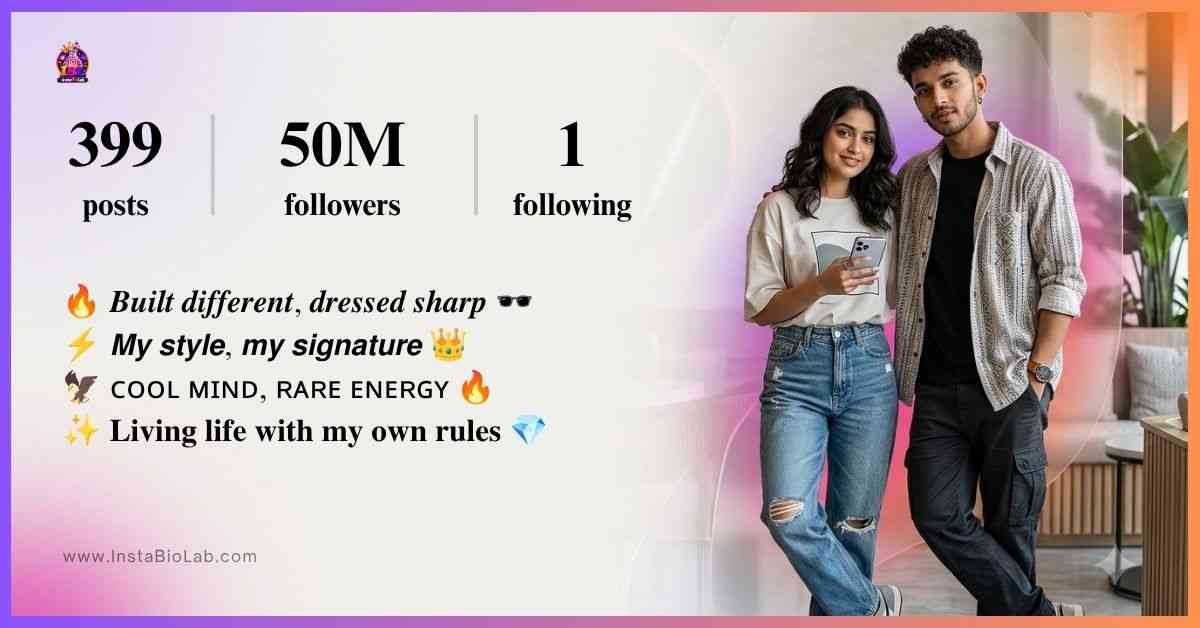 Instagram Bio For Boy In Stylish Font​