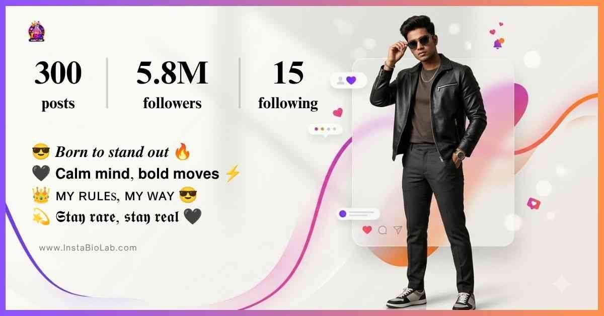 Instagram Bio For Boys Attitude