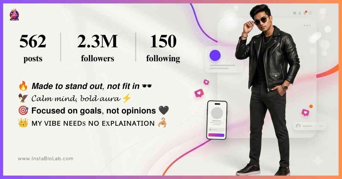 Instagram Bio For Boys Attitude In English