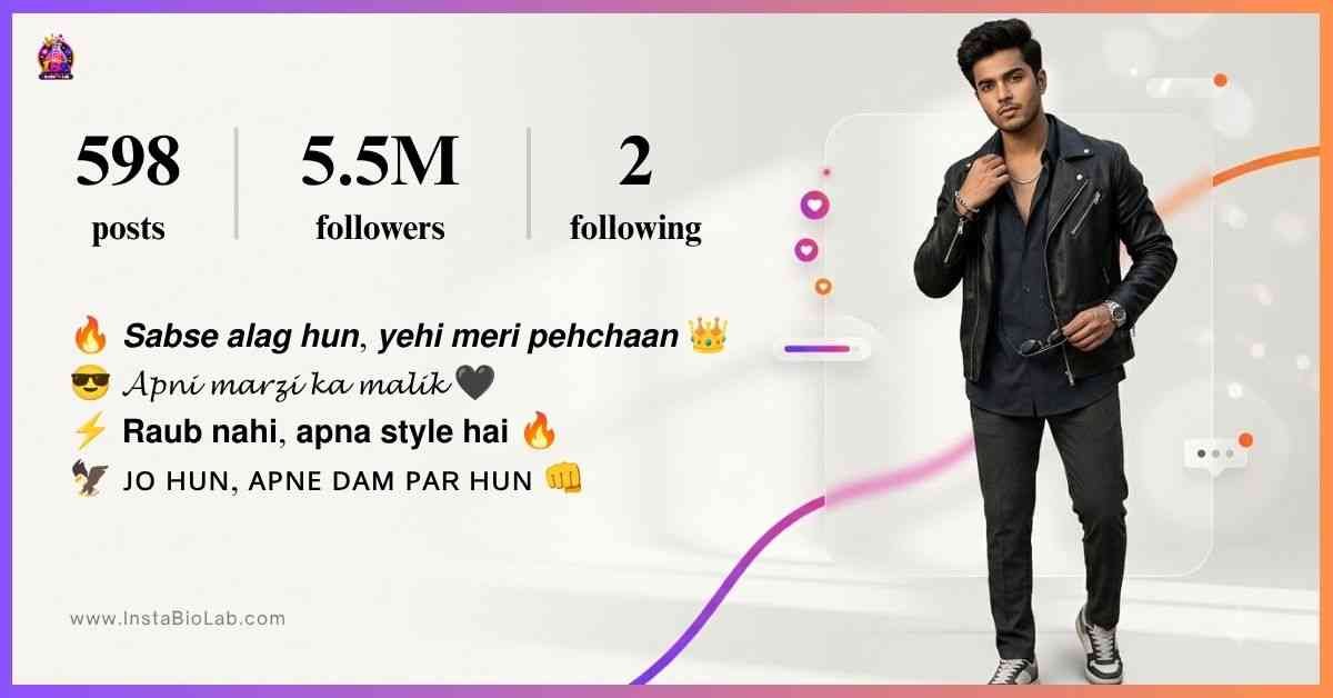 Instagram Bio For Boys Attitude In Hindi