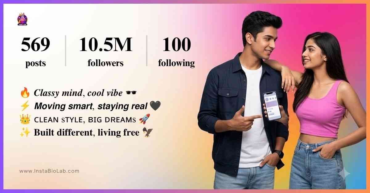 Instagram Bio For Boys Stylish Font