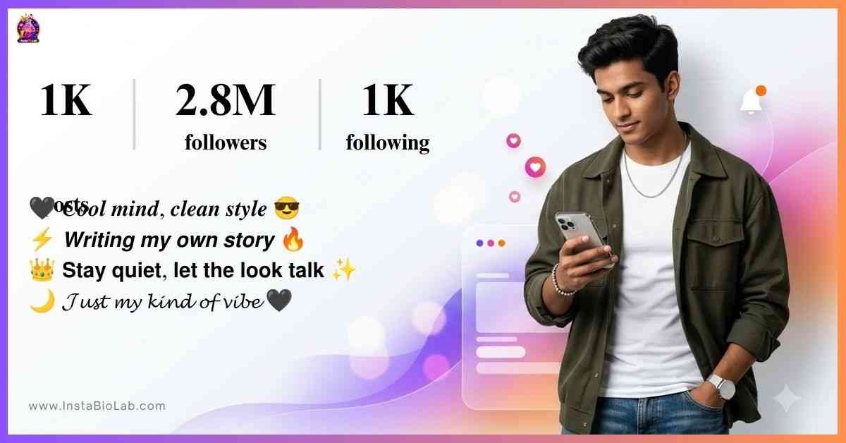 Instagram Bio For Boys Stylish Font​