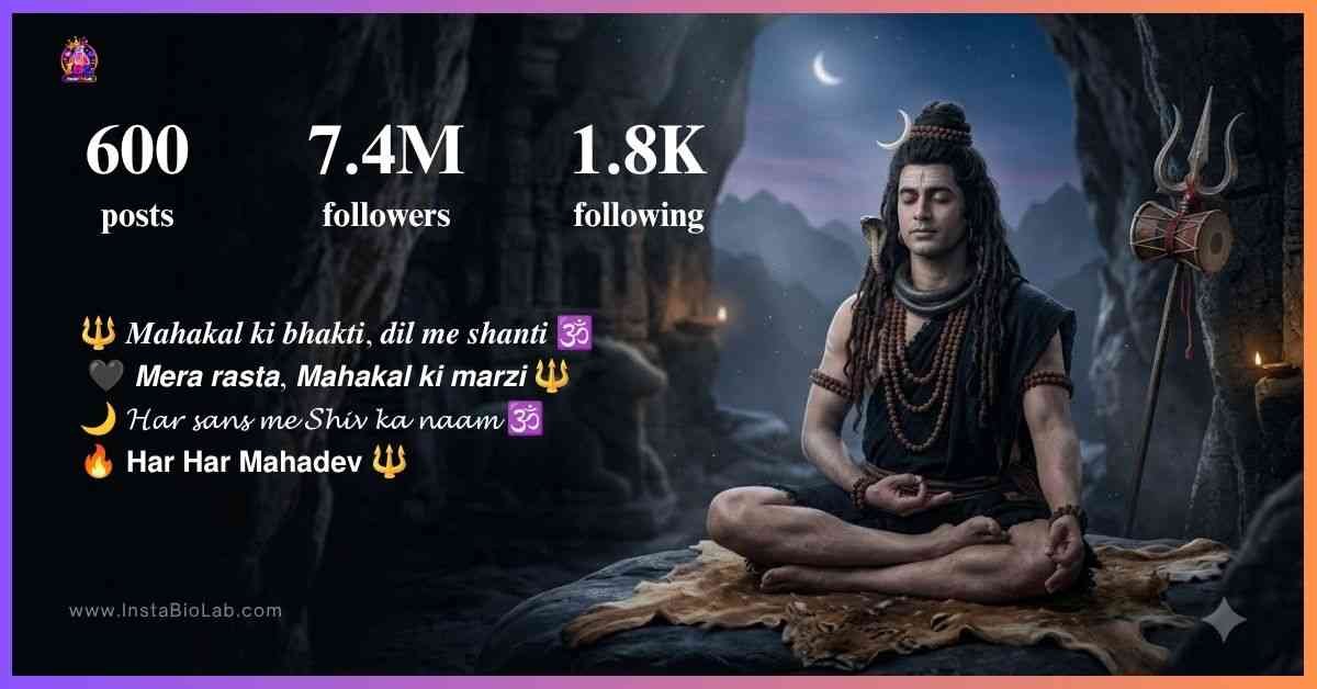 Instagram Bio Mahakal Stylish​