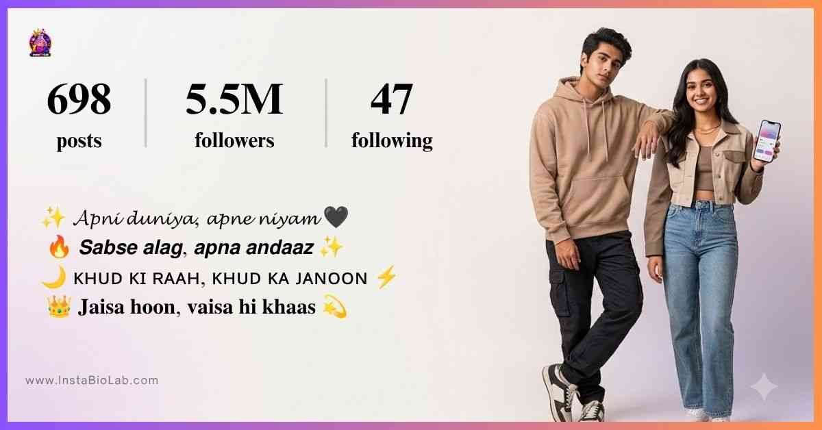 Instagram Bio Styles Hindi​