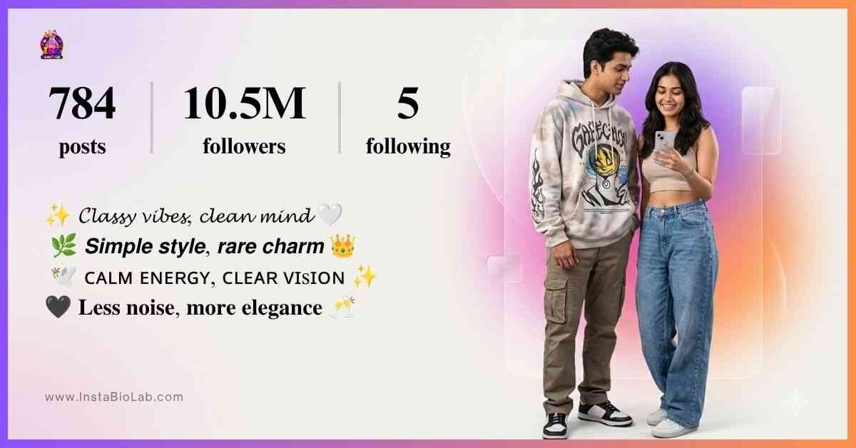 Instagram Classy Bio​