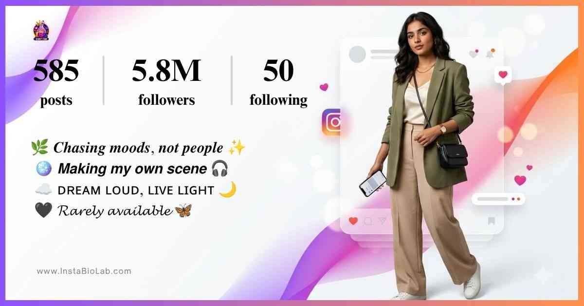 Instagram Style Bio