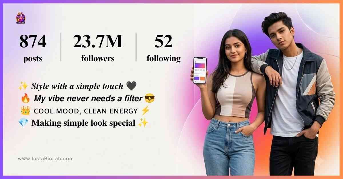 Instagram Style Bio