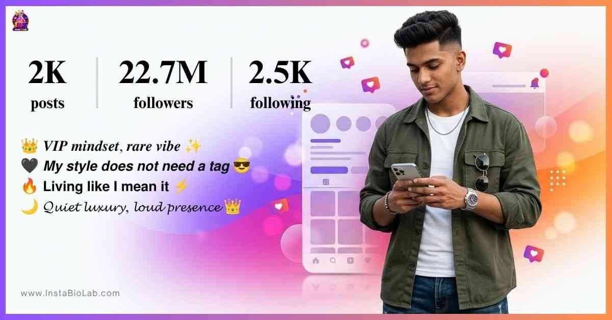 Instagram VIP Bio For Boy​
