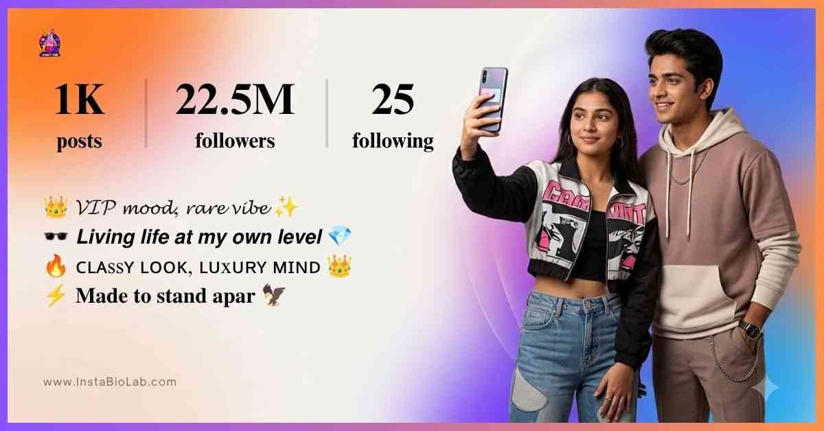 Instagram VIP Bio Stylish Font For Boy​