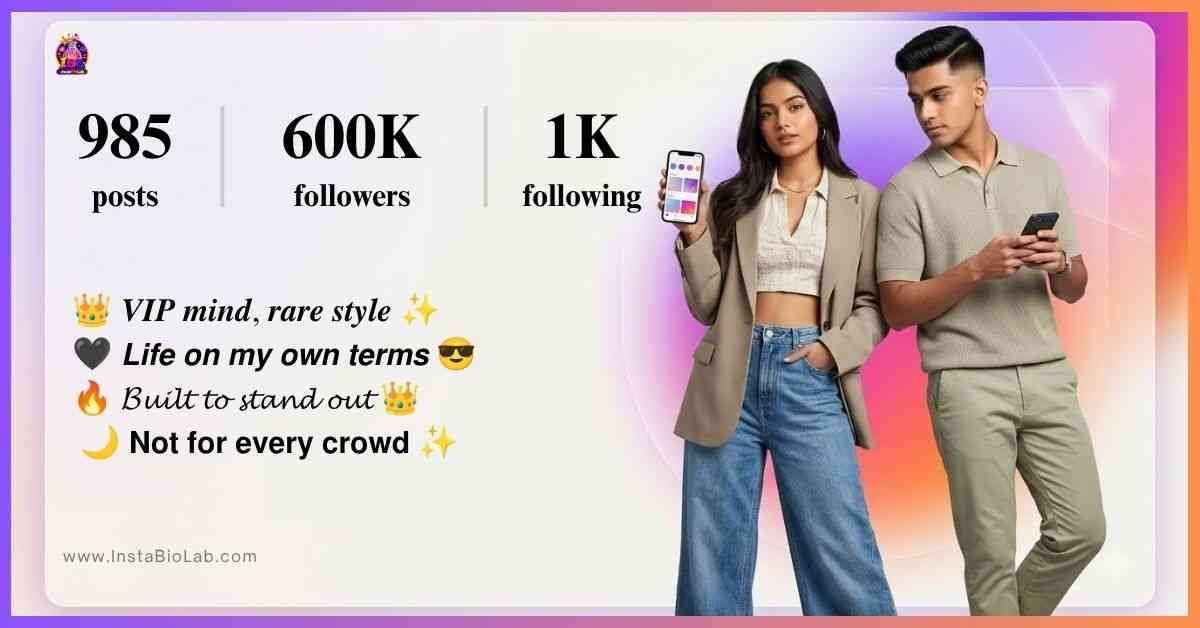 Instagram VIP Bio Stylish​