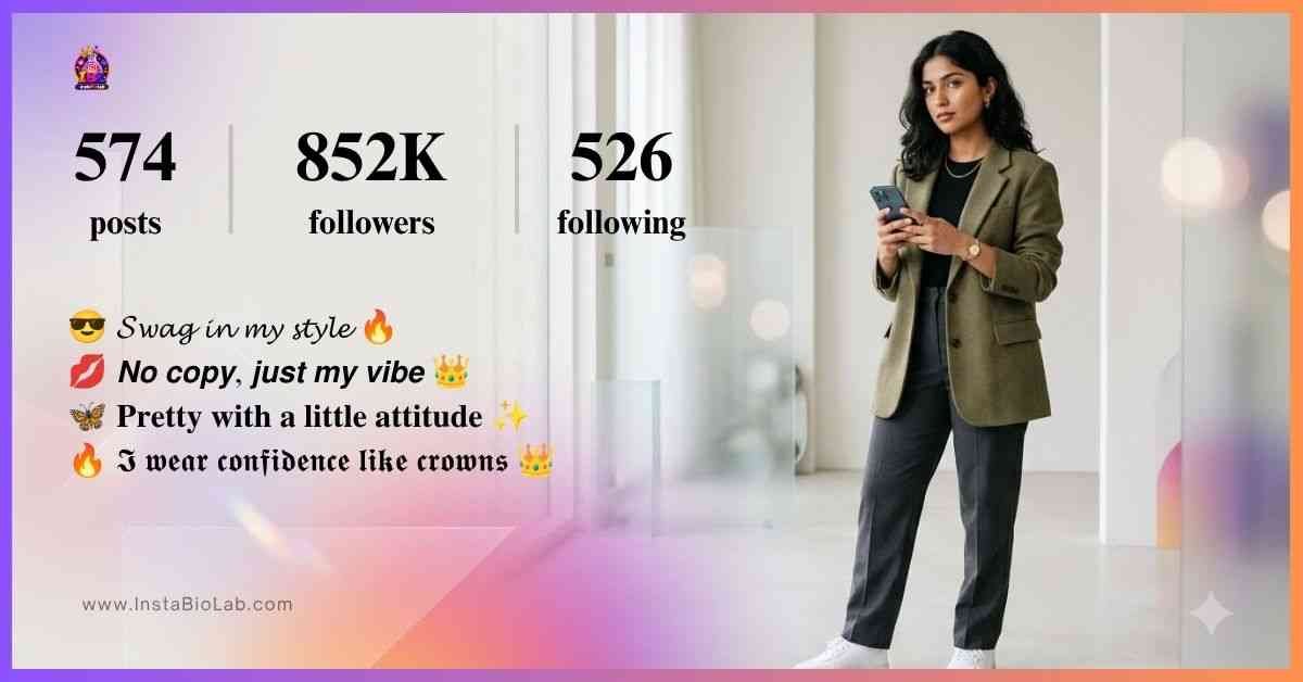 Swag Attitude Bio For Instagram For Girl​