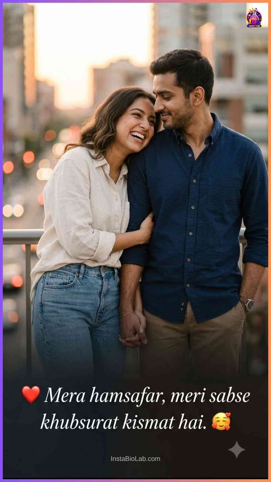 One Line Caption For Husband In Hindi​