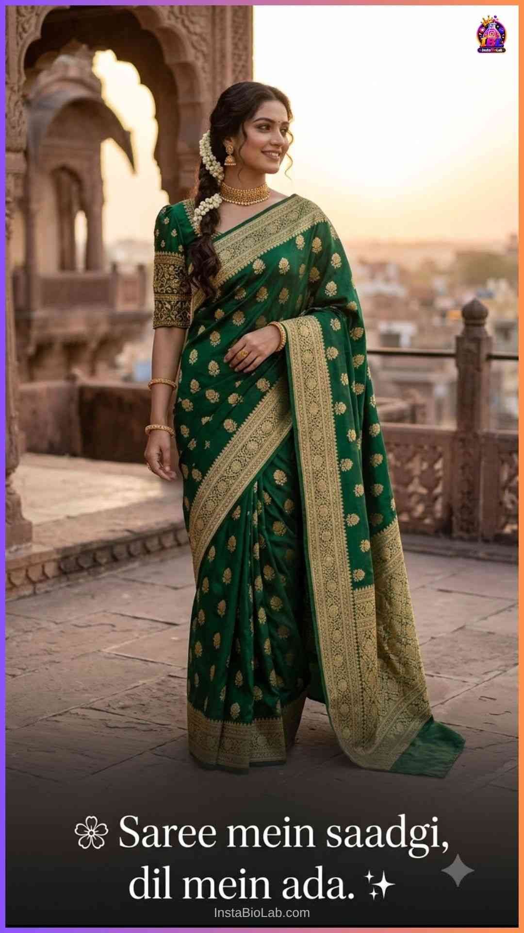 Saree Caption For Instagram In Hindi​