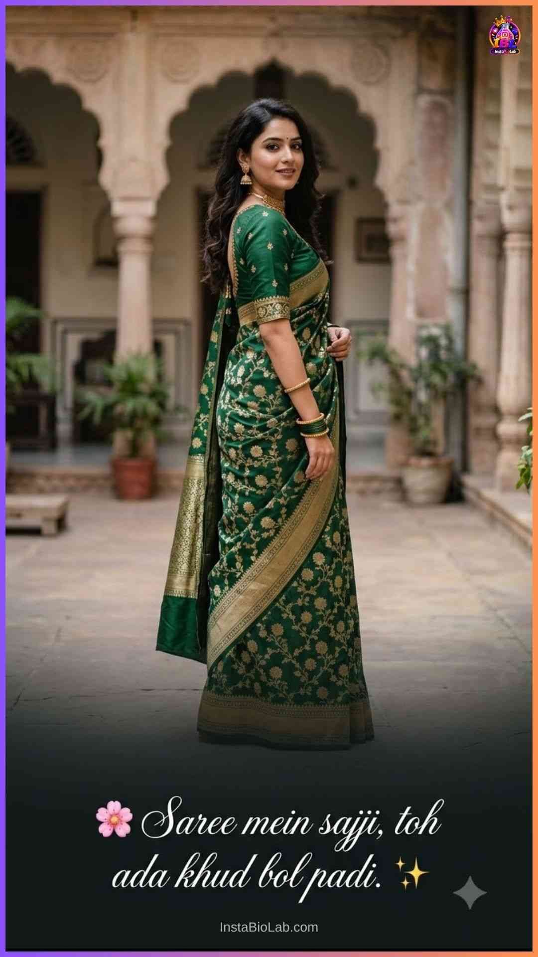 Saree Caption In Hindi For Instagram