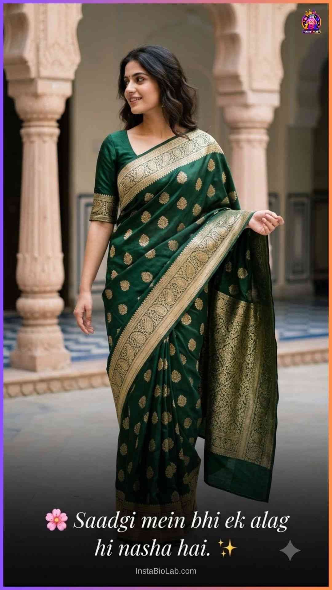 Saree Captions For Instagram In Hindi​
