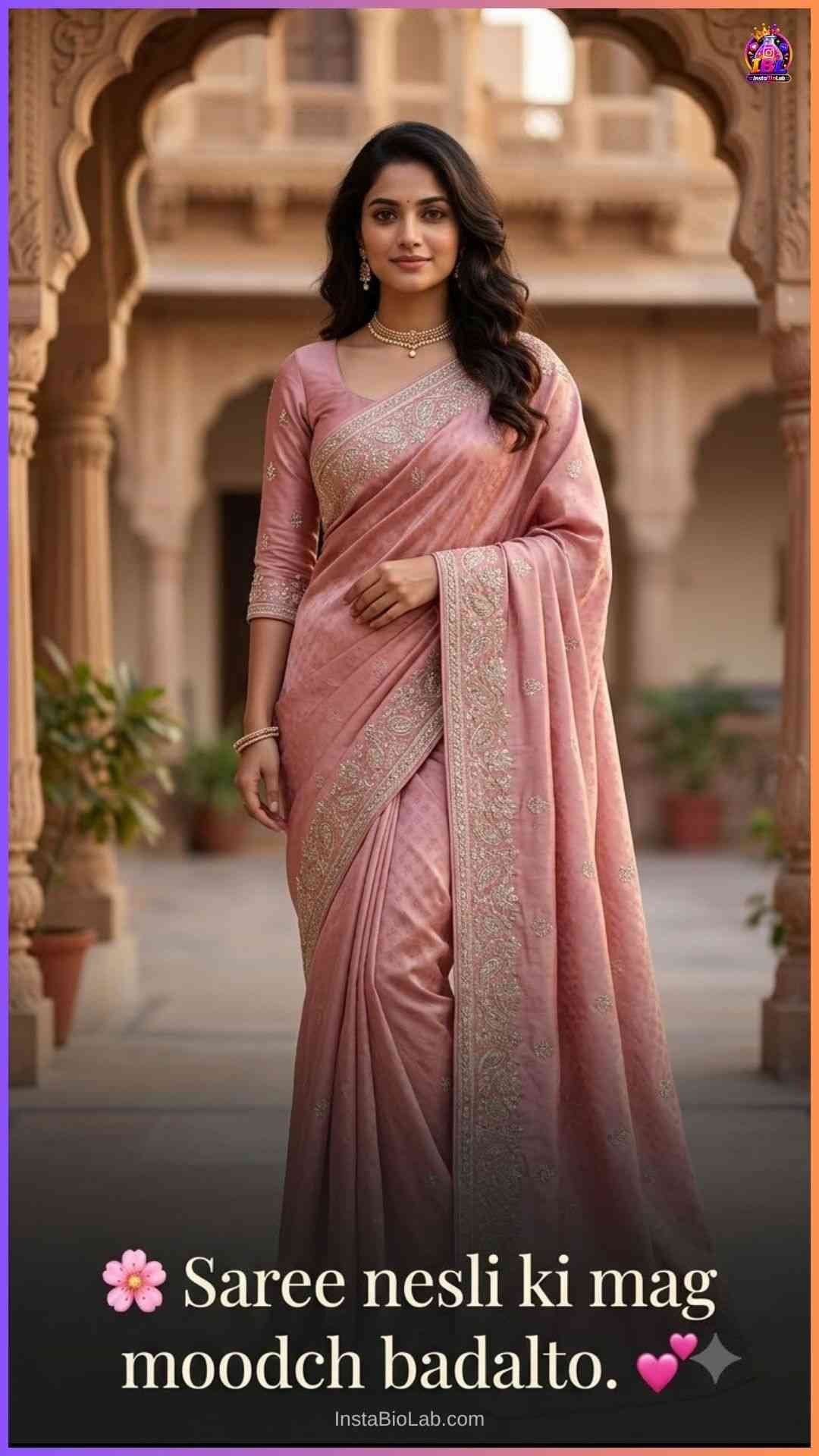 Saree Captions For Instagram In Marathi​