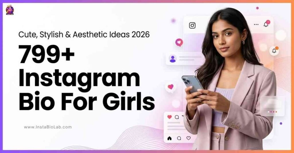 799+ Instagram Bio For Girls [Cute, Stylish & Aesthetic Ideas 2026]