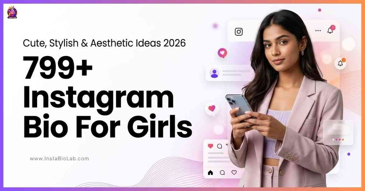 799+ Instagram Bio For Girls [Cute, Stylish & Aesthetic Ideas 2026]