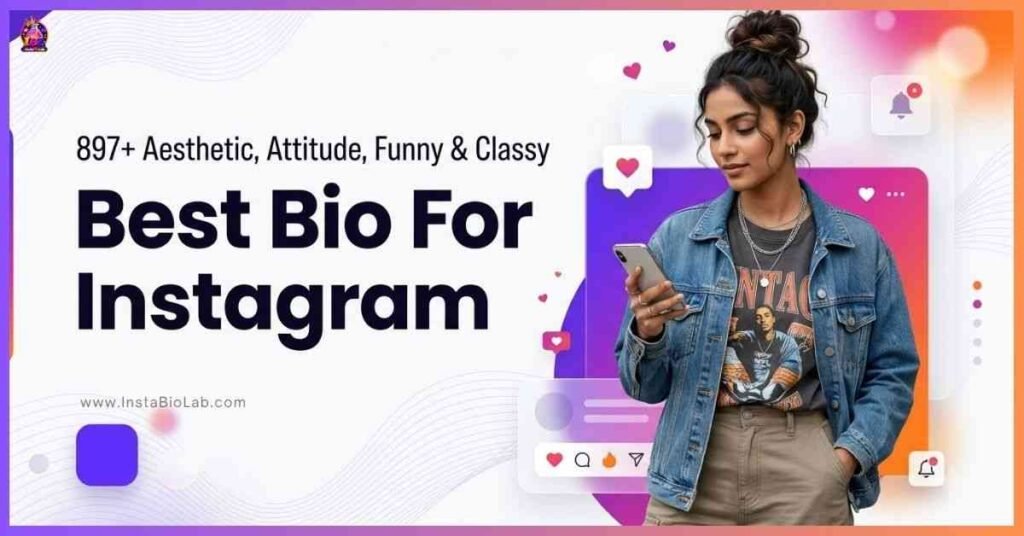 Best Bio For Instagram [897+Aesthetic, Attitude, Funny & Classy Bio]