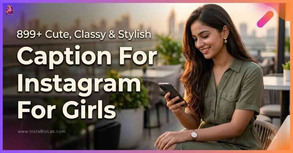 Caption For Instagram For Girls [899+ Cute, Classy & Stylish Ideas]